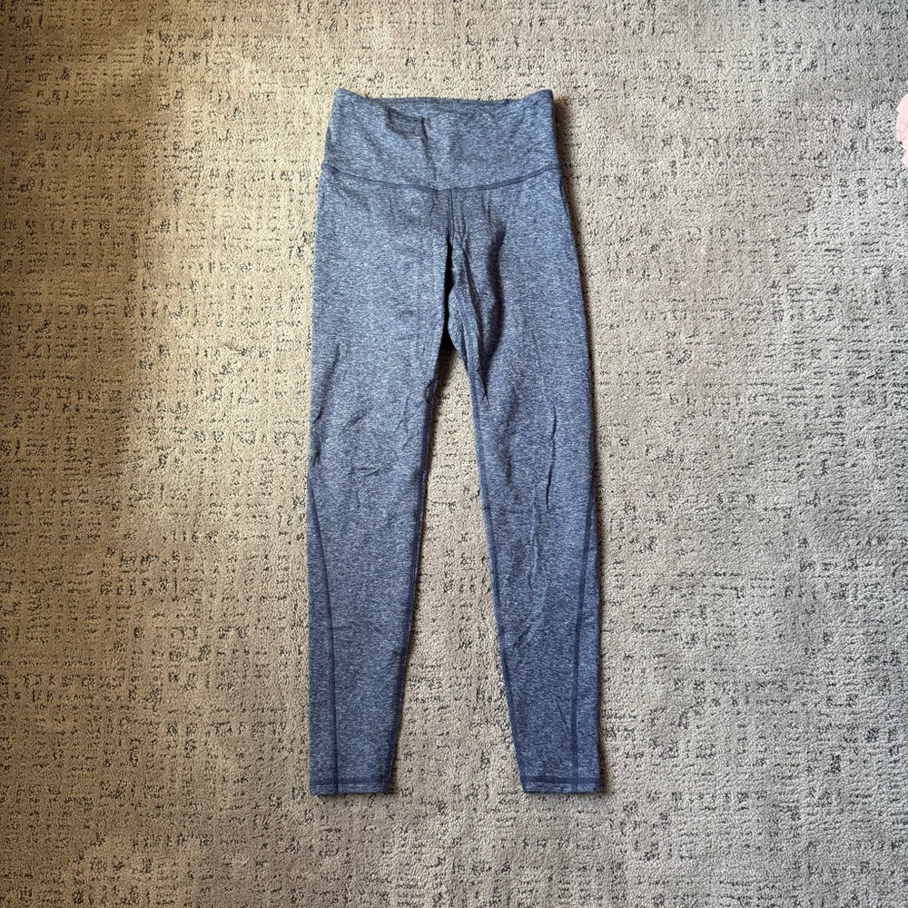 Old Navy Heathered Blue High-Waisted Leggings